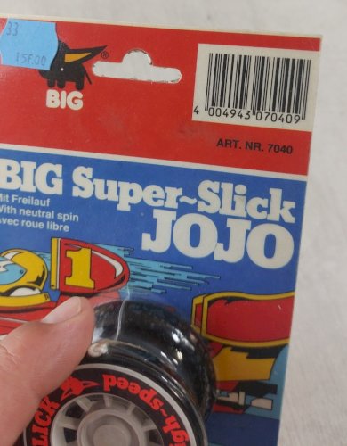 Ancien yoyo, Super Slick Jojo, Big, neuf, vintage