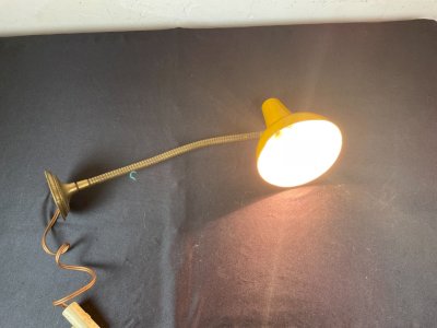 Ancienne applique de bureau articulée flexible vintage industriel