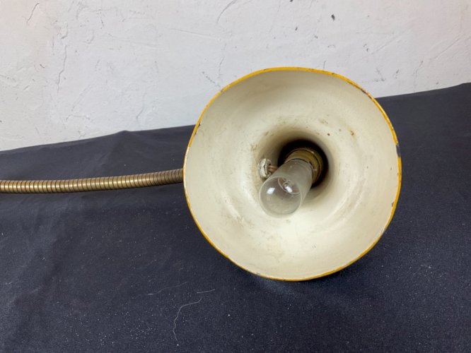 Ancienne applique de bureau articulée flexible vintage industriel