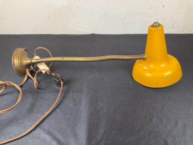 Ancienne applique de bureau articulée flexible vintage industriel