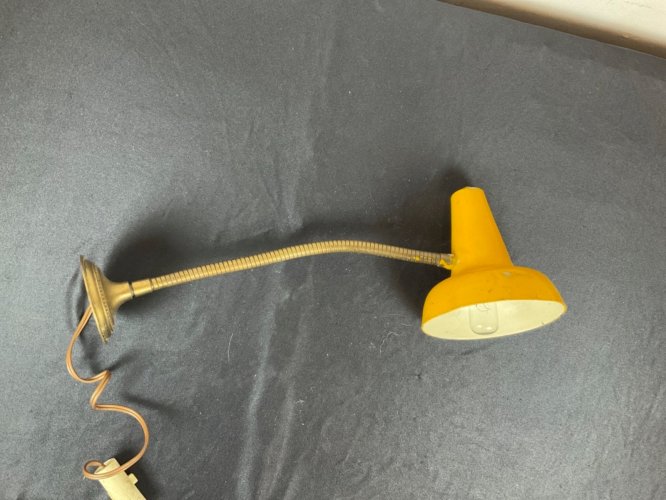 Ancienne applique de bureau articulée flexible vintage industriel