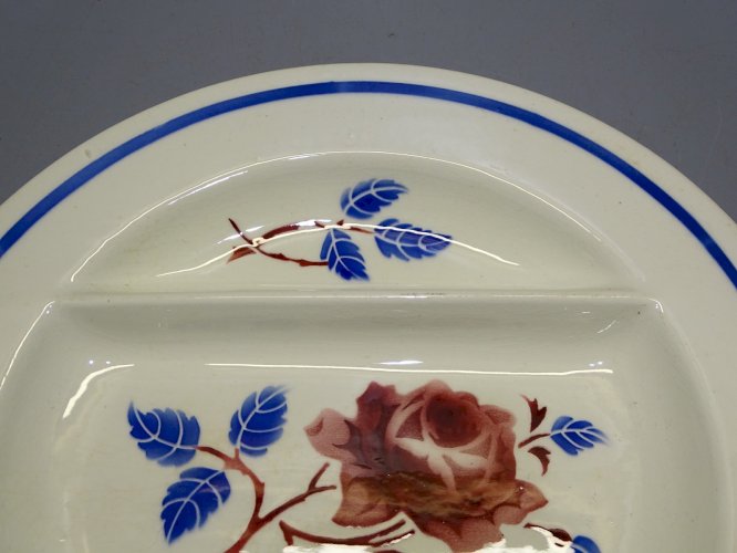 -ANCIENNE ASSIETTE A ASPERGES MODELE  CHANTAL KG LUNEVILLE COLLECTION    D