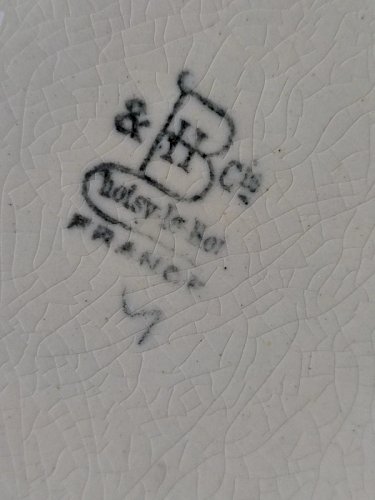 Ancienne assiette choisy le roi à decor de faisan en bon etat