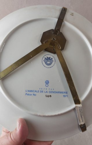 Ancienne assiette, Corps chasseurs, Grand Duché Luxembourg, Villeroy & Boch