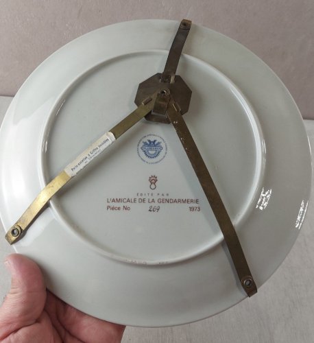 Ancienne assiette, Corps Gendarmerie, Grand Duché Luxembourg, Villeroy & Boch