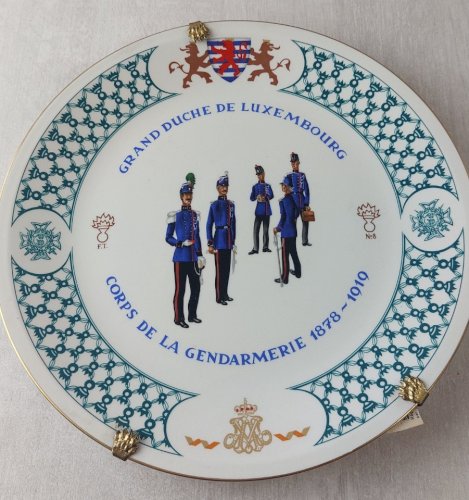 Ancienne assiette, Corps Gendarmerie, Grand Duché Luxembourg, Villeroy & Boch