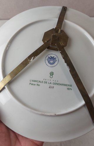 Ancienne assiette, Corps Gendarmerie, Grand Duché Luxembourg, Villeroy & Boch