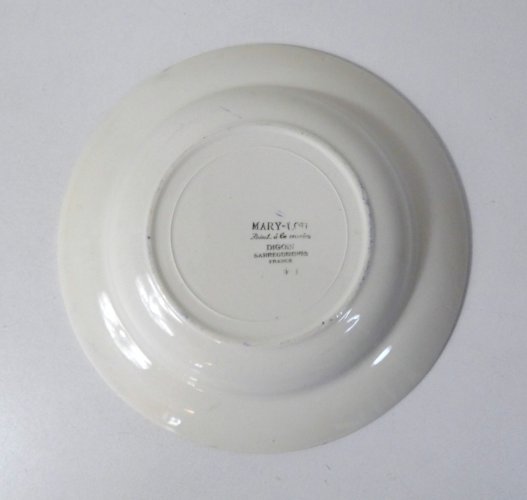 ancienne assiette creuse Digoin Mary Lou