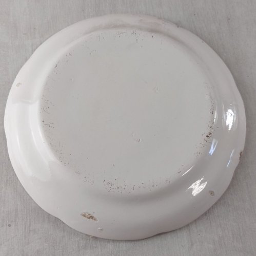 Ancienne assiette, décor chinois ,faïence de l'Est / Islettes