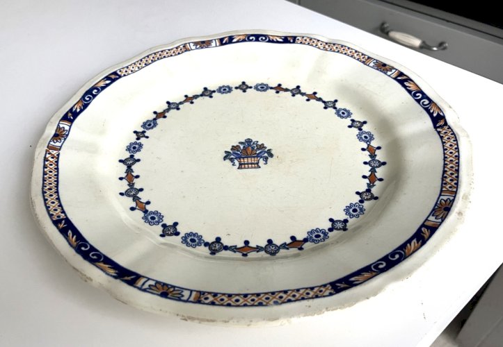 ancienne assiette faience de Gien Emile Bourgeois