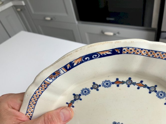 ancienne assiette faience de Gien Emile Bourgeois
