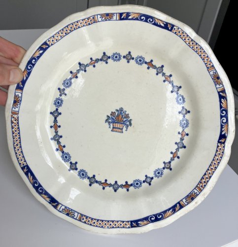 ancienne assiette faience de Gien Emile Bourgeois