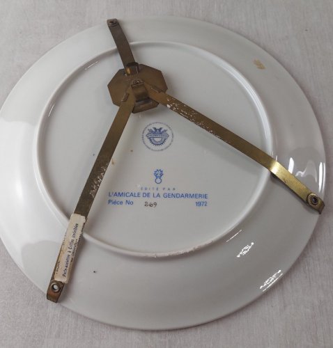 Ancienne assiette, Maréchaussée à pied, Grand Duché Luxembourg, Villeroy & Boch