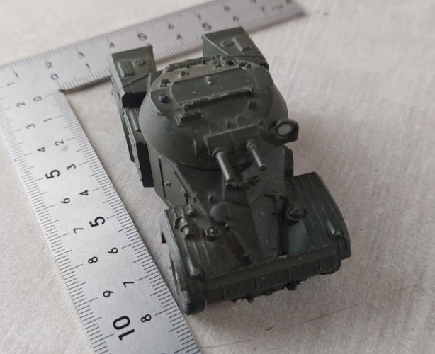 Ancienne auto mitrailleuse en métal, AML Panhard, Meccano Dinky Toys