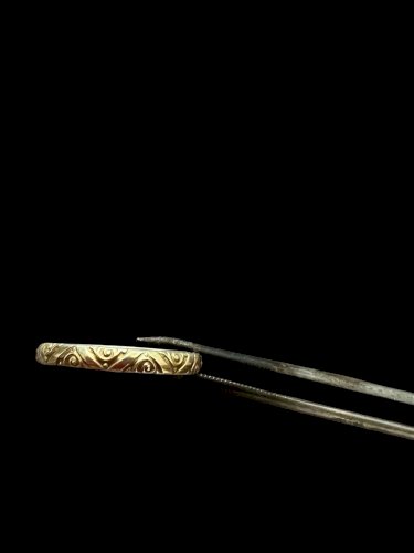 Ancienne Bague Alliance Xixe Siècle Argent Massif Vermeil Napoléon Ill Unisexe