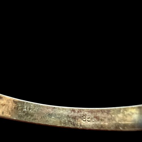 Ancienne Bague Alliance Xixe Siècle Argent Massif Vermeil Napoléon Ill Unisexe