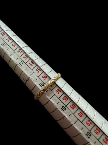 Ancienne Bague Alliance Xixe Siècle Argent Massif Vermeil Napoléon Ill Unisexe