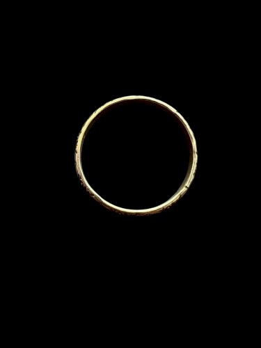 Ancienne Bague Alliance Xixe Siècle Argent Massif Vermeil Napoléon Ill Unisexe