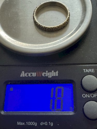 Ancienne Bague Alliance Xixe Siècle Argent Massif Vermeil Napoléon Ill Unisexe