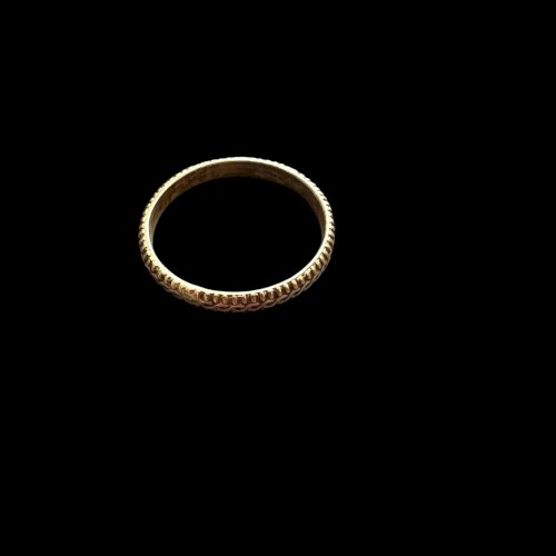 Ancienne Bague Alliance Xixe Siècle Argent Massif Vermeil Napoléon Ill Unisexe