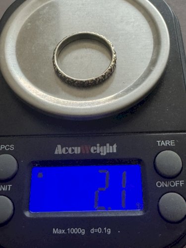 Ancienne Bague Alliance Xixe Siècle Argent Massif Vermeil Napoléon Ill Unisexe