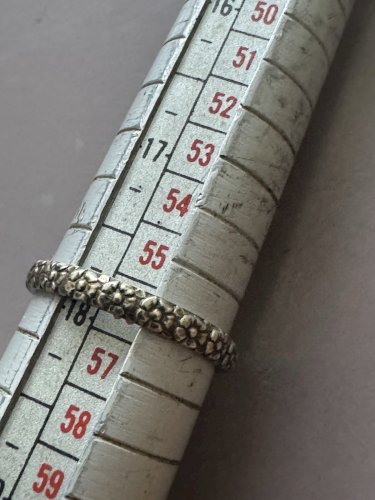 Ancienne Bague Alliance Xixe Siècle Argent Massif Vermeil Napoléon Ill Unisexe