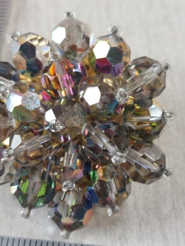 Ancienne belle broche, art deco, strass