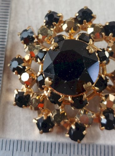 Ancienne belle broche, art deco, strass