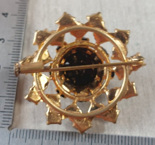 Ancienne belle broche, art deco, strass