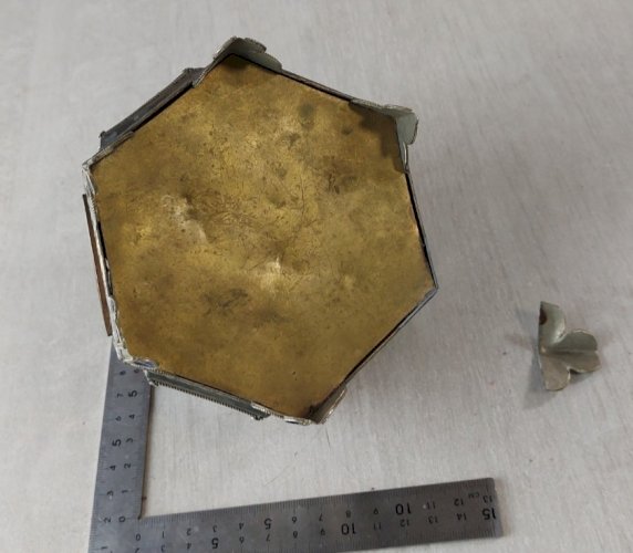 Ancienne boîte à bijoux marocaine / berbère, en cuivre