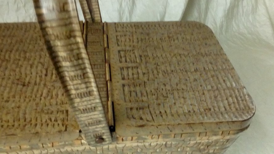 ANCIENNE BOITE A BISCUIT LU PANIER EN TOLE LEFEVRE-UTILE PETIT ÉCOLIER 1920*