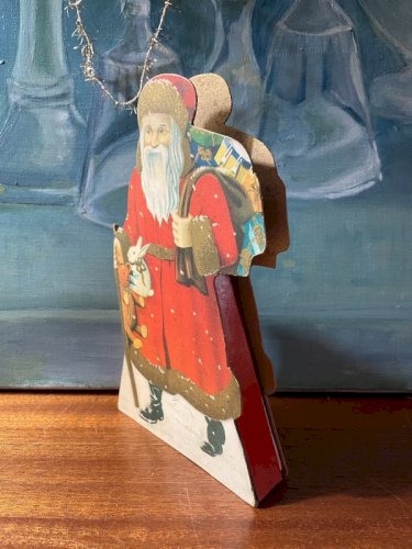 Ancienne boîte à chocolat Père Noël 1950