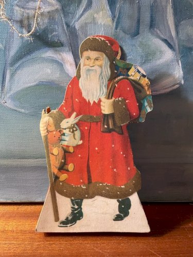 Ancienne boîte à chocolat Père Noël 1950