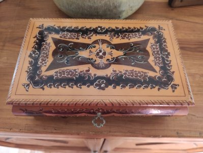 Ancienne Boîte à Musique à Bijoux - Reuge (Suisse) & Marqueterie Italienne