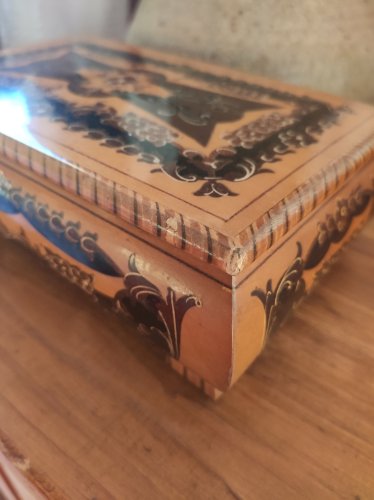 Ancienne Boîte à Musique à Bijoux - Reuge (Suisse) & Marqueterie Italienne