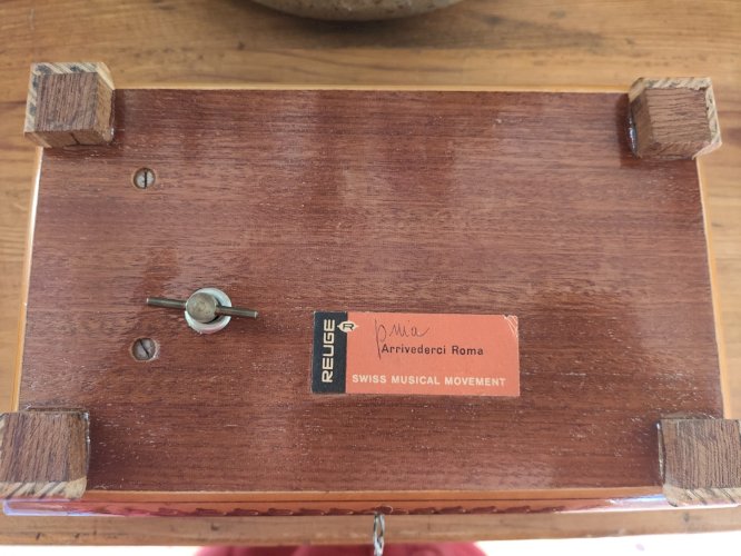 Ancienne Boîte à Musique à Bijoux - Reuge (Suisse) & Marqueterie Italienne