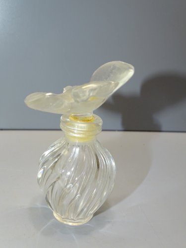 -ANCIENNE BOITE COFFRET ANGLAIS NINA RICCI L'AIR DU TEMPS FLACON LALIQUE VIDE  D