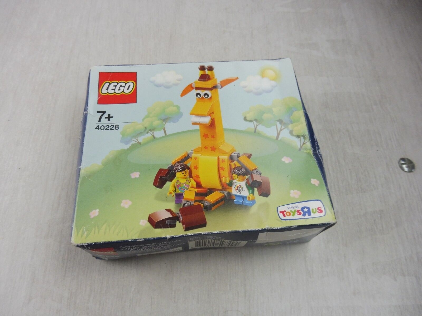 ANCIEN JOUET ARTICULE WAKOUWA GIRAFE Vintage marionnette push