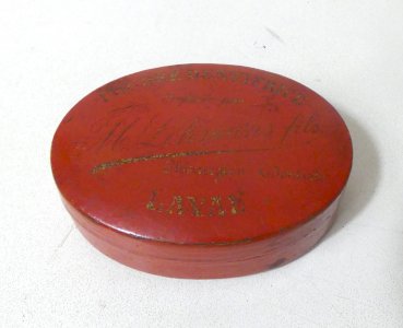 Ancienne boîte dentifrice en poudre Lehmann fils chirurgien dentiste Laval XIXe