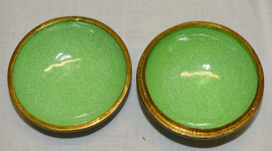 -ANCIENNE BOITE EMAIL Cloisonné CHINE CANTON FLEURS de CERISIER   D