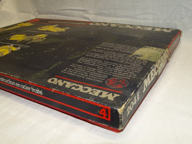 -ANCIENNE BOITE MECCANO EN ACIER TRAITE N° 4 COLLECTION JOUET ANCIEN VITRINE   D