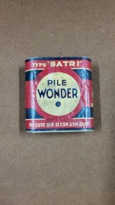OLD WONDER BATTERY DISPLAY BOX TYPE "BATRI"