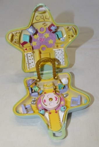 -ANCIENNE BOITE POLLY POCKET ETOILE  BLUEBIRD 1992 JOUET ANCIEN 2 PERSONNAGES  D