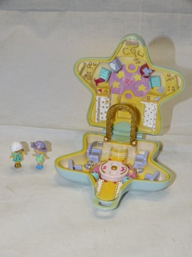 -ANCIENNE BOITE POLLY POCKET ETOILE  BLUEBIRD 1992 JOUET ANCIEN 2 PERSONNAGES  D