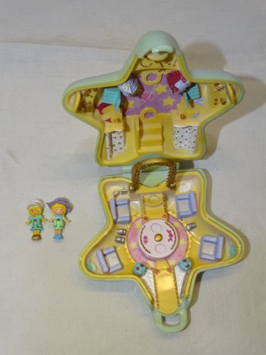 -ANCIENNE BOITE POLLY POCKET ETOILE  BLUEBIRD 1992 JOUET ANCIEN 2 PERSONNAGES  D