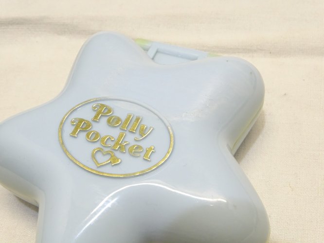 -ANCIENNE BOITE POLLY POCKET ETOILE  BLUEBIRD 1992 JOUET ANCIEN 2 PERSONNAGES  D