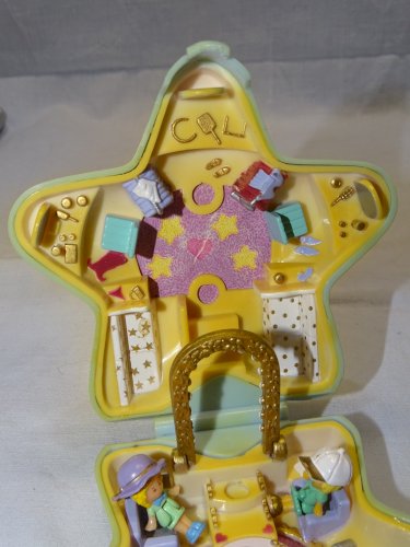 -ANCIENNE BOITE POLLY POCKET ETOILE  BLUEBIRD 1992 JOUET ANCIEN 2 PERSONNAGES  D