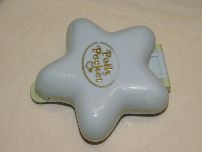 -ANCIENNE BOITE POLLY POCKET ETOILE  BLUEBIRD 1992 JOUET ANCIEN 2 PERSONNAGES  D