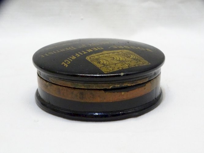 -ANCIENNE BOITE POUDRE DENTIFRICE NAPOLEON III XIX CARTON BOUILLI EMILE DAUDY  D