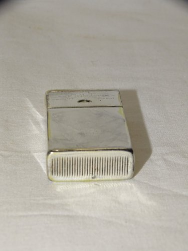 -ANCIENNE BOITE POUR LAMES DE RASOIR GILLETTE PYROGENE MET. ARGENTE COLLECTION D